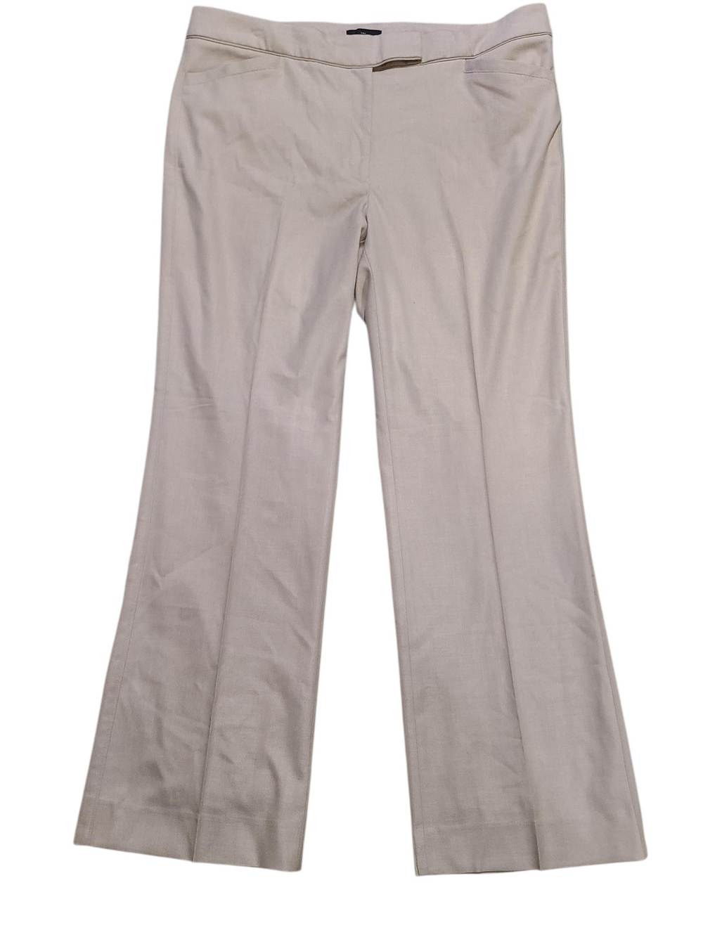 White House Black Market Light Beige Boot-Cut Pants